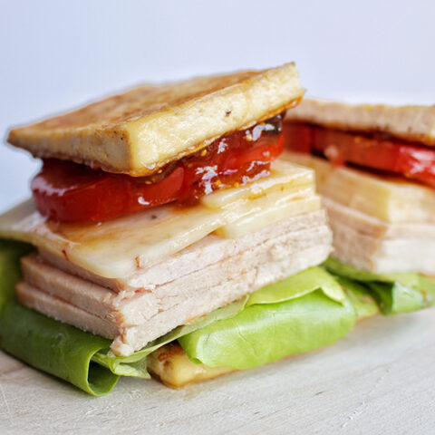Savory Post-Thanksgiving Breadless Sandwich (Low Carb)
