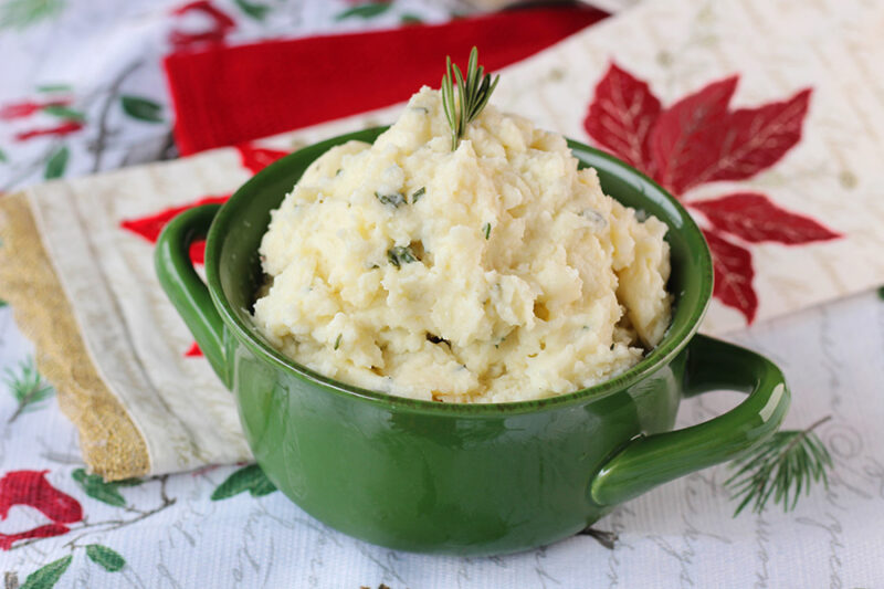 Holiday Side Dish: Cheesy Cauliflower Mash - Dash of Ting