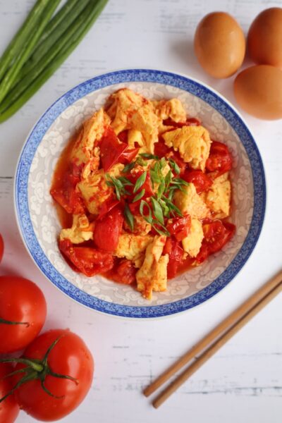 Chinese Egg and Tomato Stir Fry - Dash of Ting