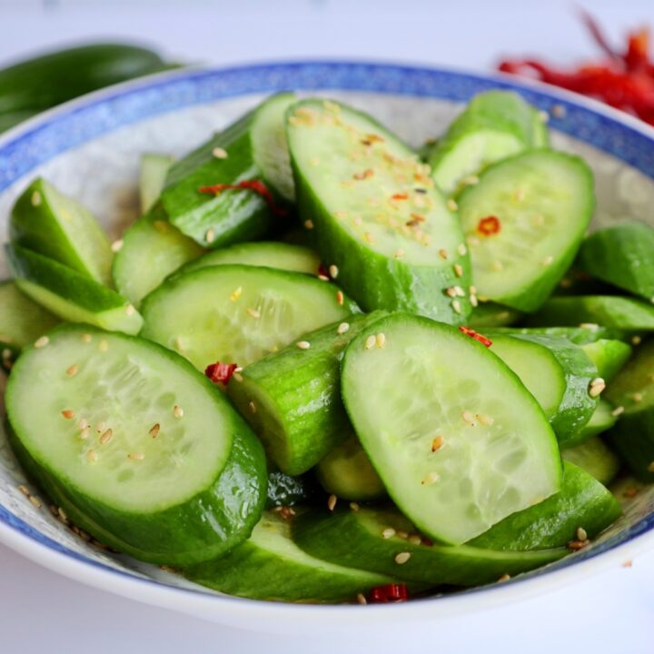 Easy Chinese Cucumber Salad Side Dish Recipe