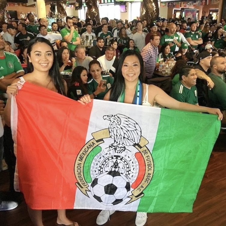 Mexico fan at World Cup watch party Los Angeles
